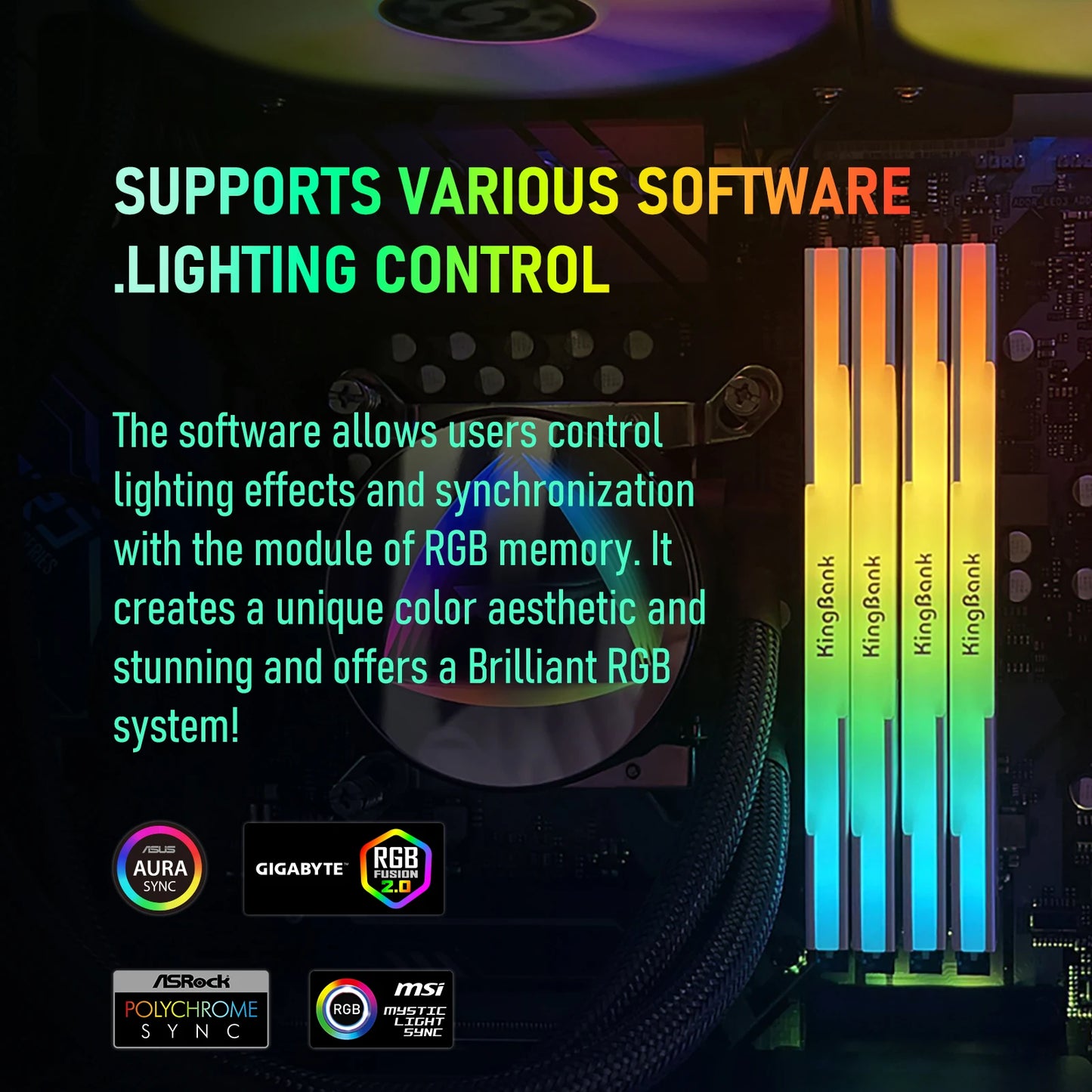 KingBank brand series DDR5 RAM 16GB 32GB 64GB 6000MHz 6400 MHz