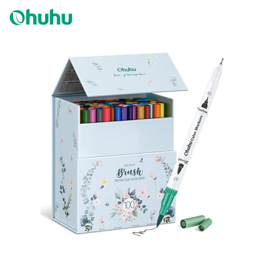 Ohuhu Art Markers Dual Tips Line Marker Set