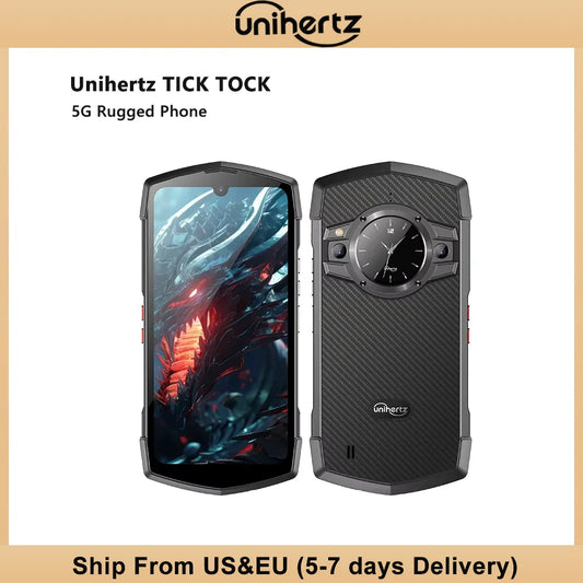 Unihertz Tick Tock 5G Rugged Smartphone Android 128GB 48MP Camera