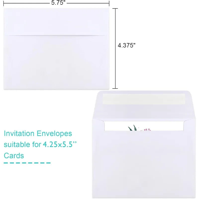 70 Packs A2 White, Postcard Envelopes