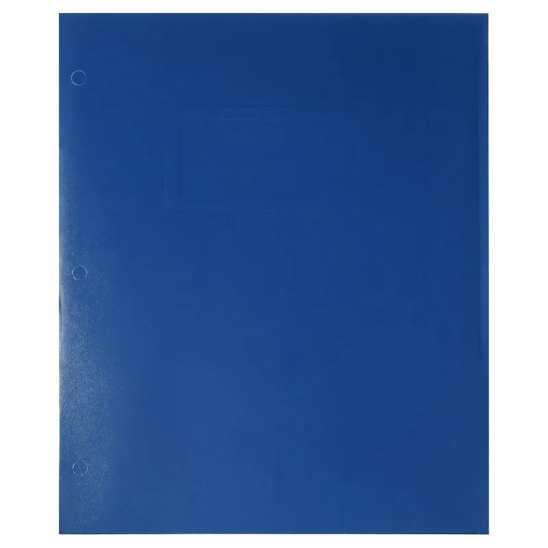 Blue Letter Size 2-Pocket Paper Folder