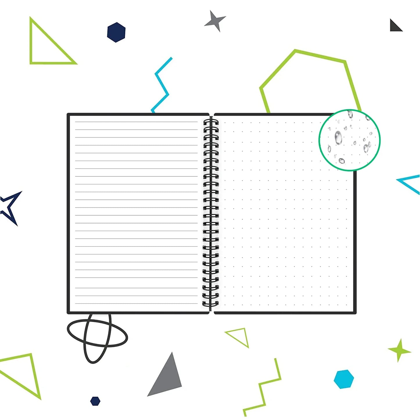 HOMESTEC A4 Reusable Erasable Notebook With Pen&Cloth Smart Notebook