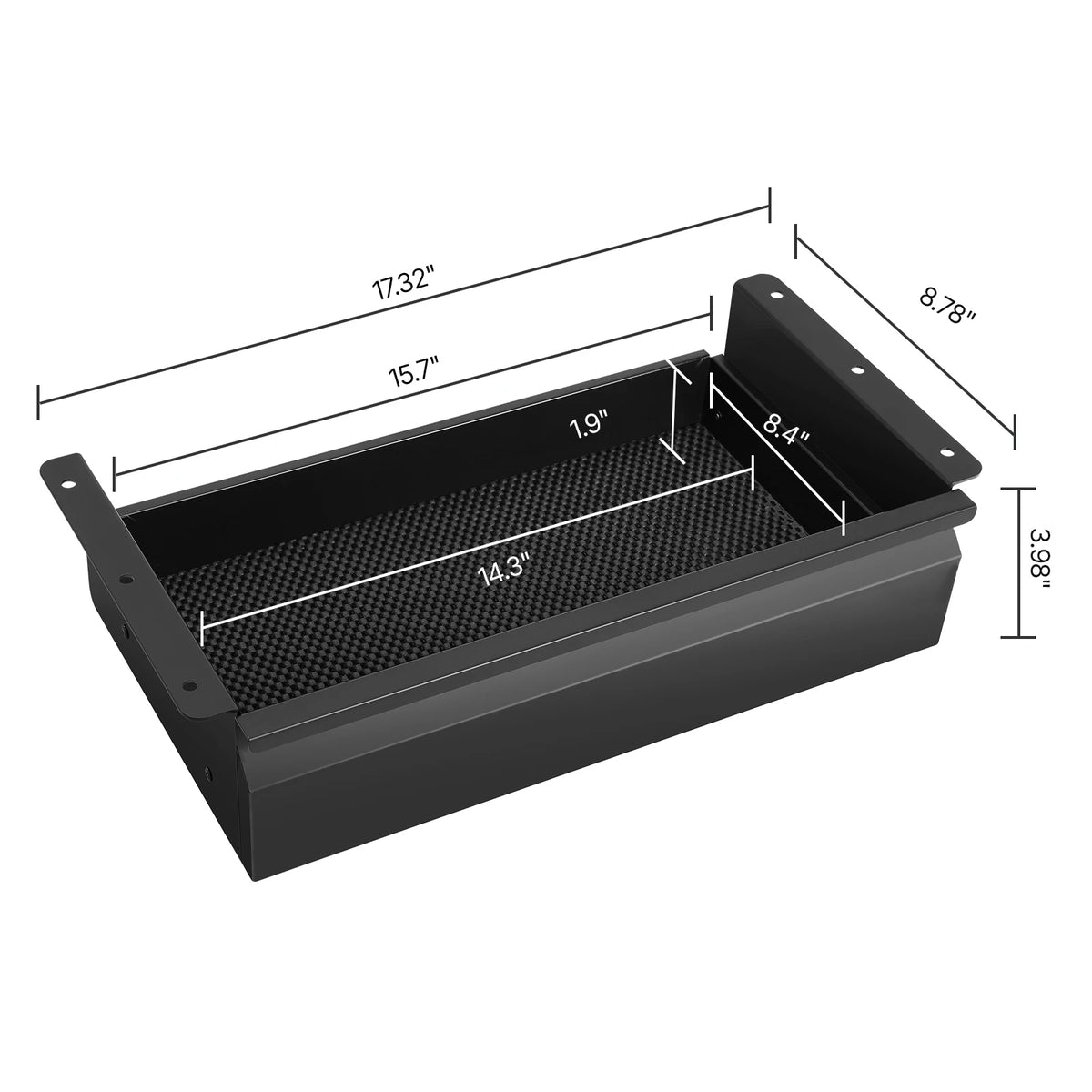 SucceBuy 16/26/30in Storage Under Desk Drawer Organizer for Office Home