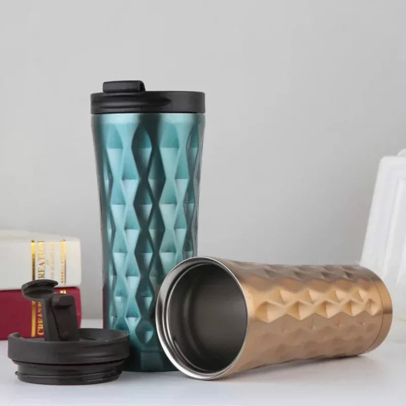 1Pc about 500ml Stainless Steel Thermal Water Bottle Tumbler