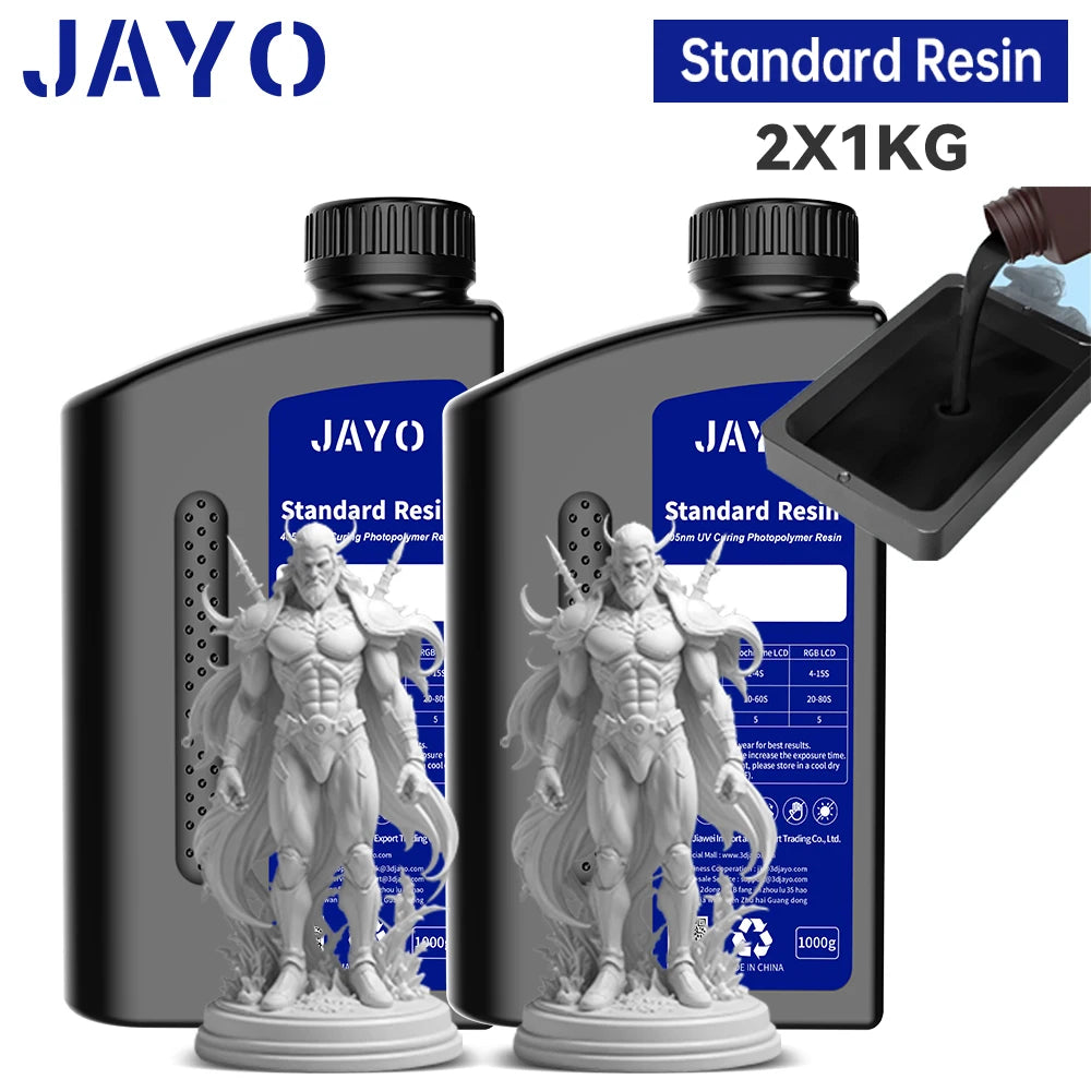 JAYO Standard /ABS-Like/ Water Wash 3D Printer UV Resin 405nm 2 Bottles
