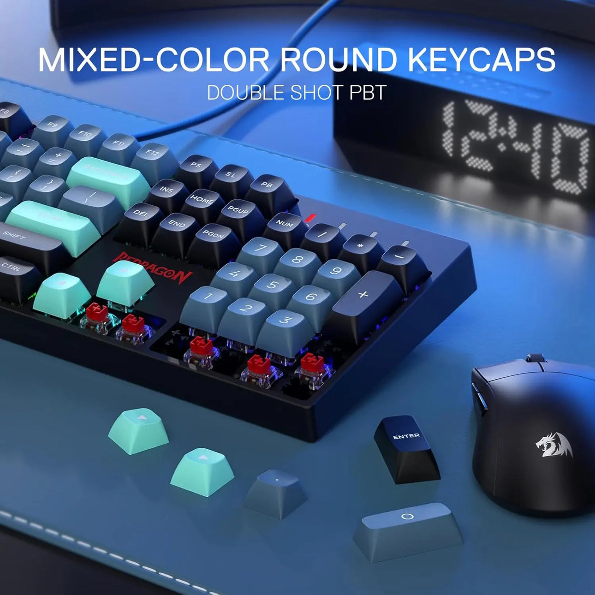 Redragon K582 SE Wired RGB 104 Keys, 16.8M RGB Backlit Gaming Keyboard