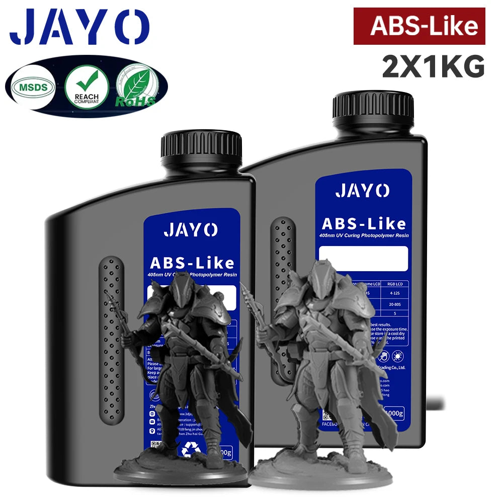 JAYO Standard /ABS-Like/ Water Wash 3D Printer UV Resin 405nm 2 Bottles