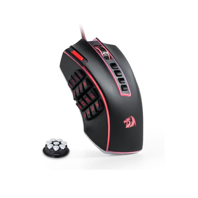 Redragon M990 MMO Gaming Mouse, 32000 DPI RGB, 16 Side Macro Keys