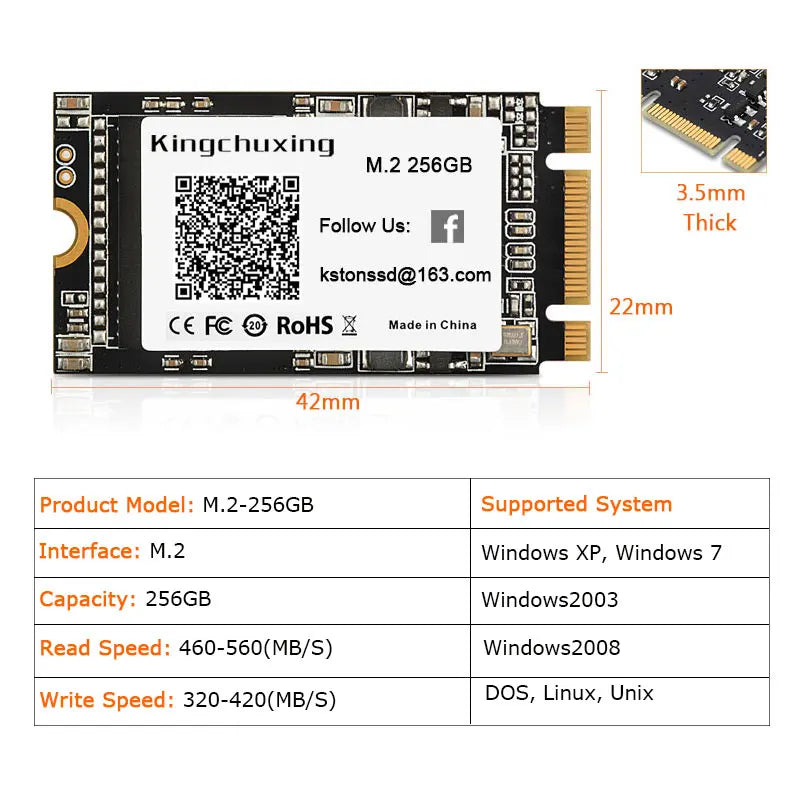Promo Kingchuxing SSD M2 Sata Solid State Drive 1TB 512GB 256GB