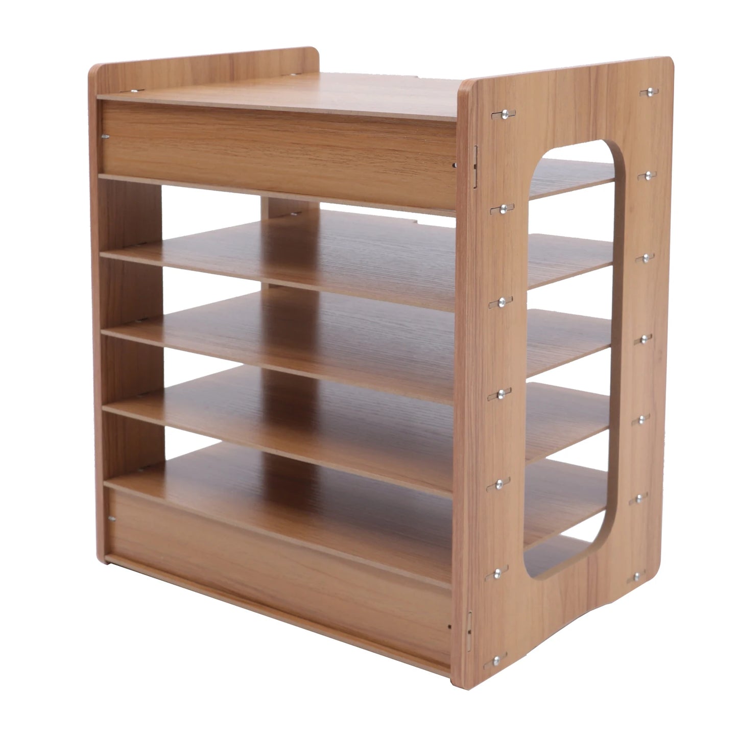 7Tier Widen Wood Office Paper Organizer for Desk