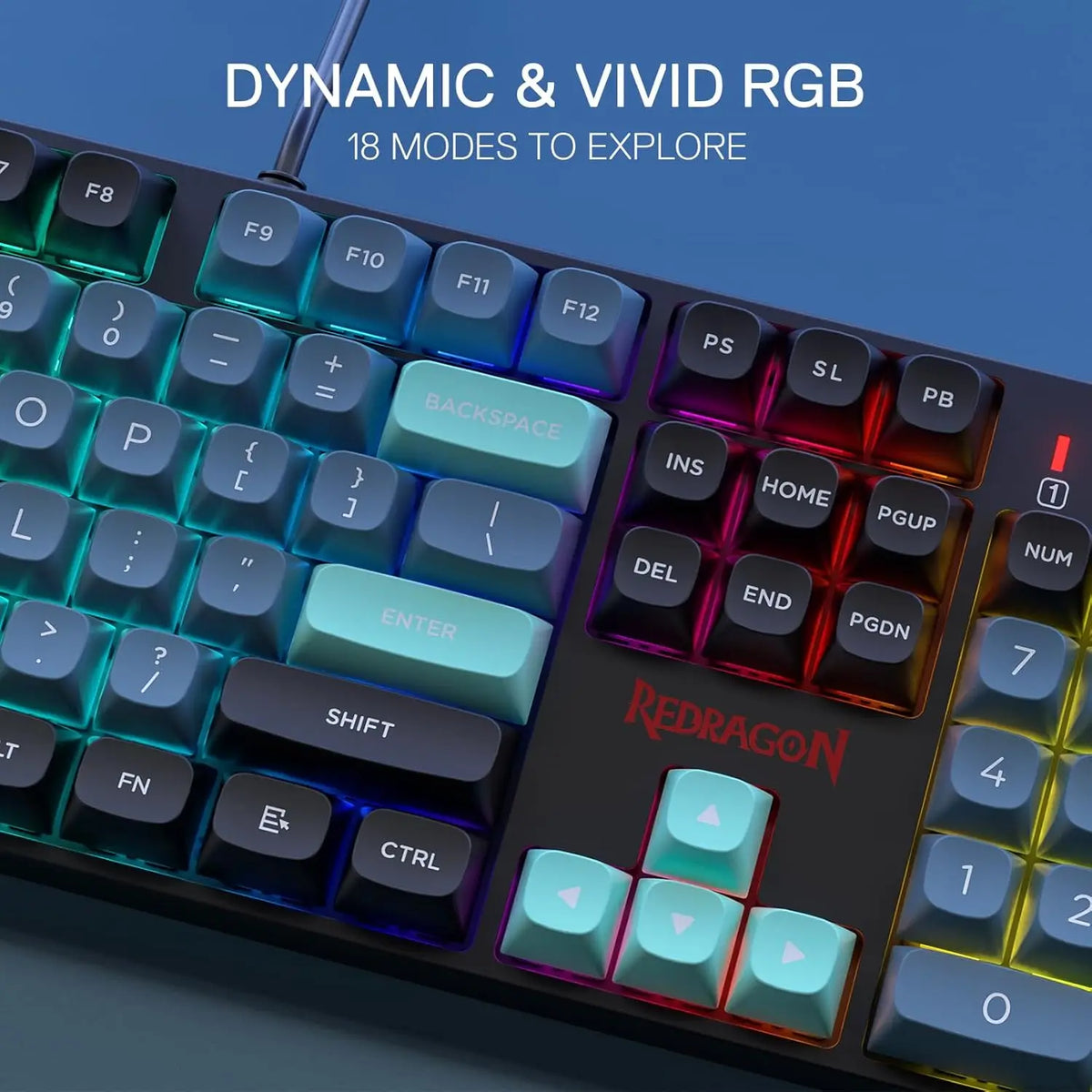 Redragon K582 SE Wired RGB 104 Keys, 16.8M RGB Backlit Gaming Keyboard