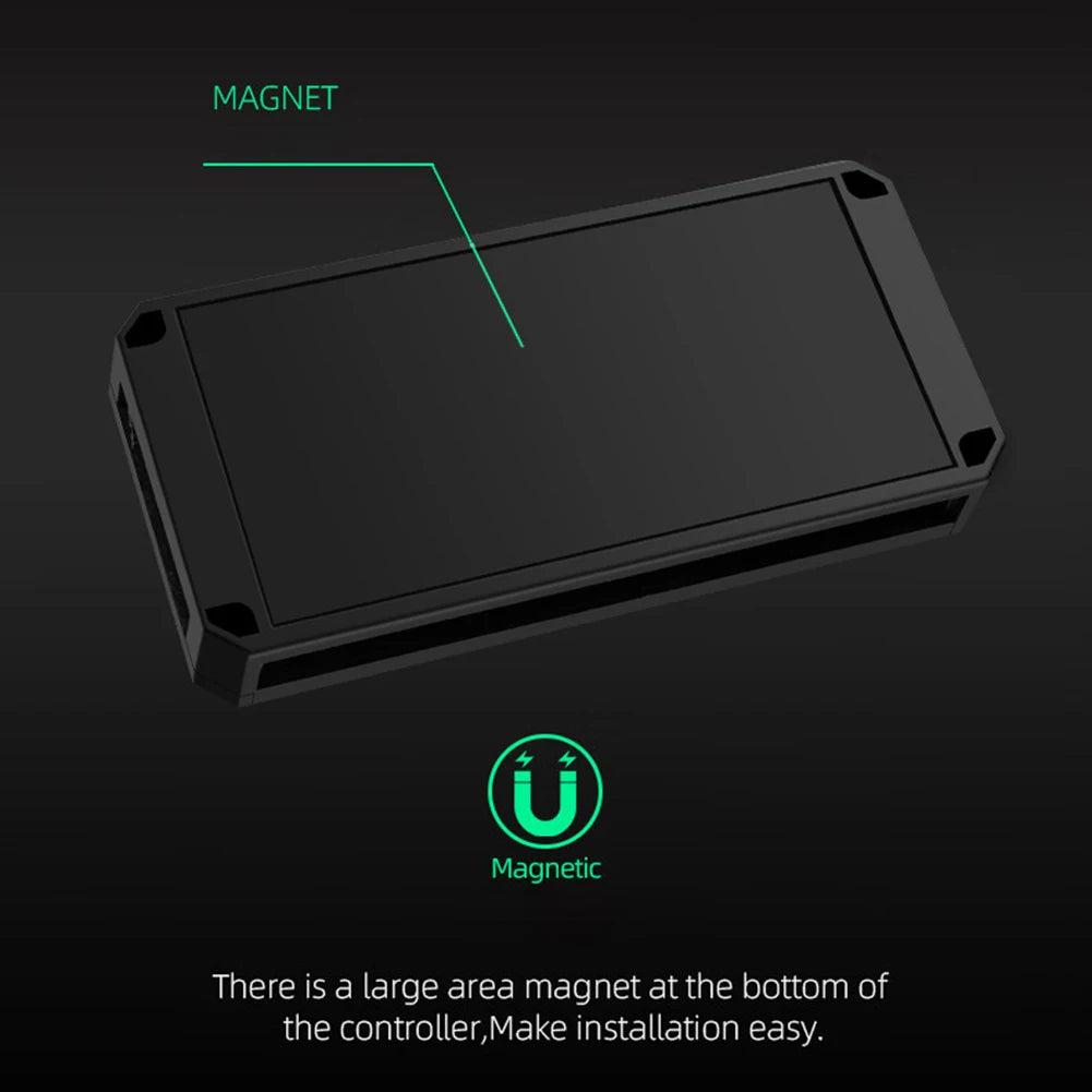 Multi Port 3 in 1 PWM Magnetic ARGB Fan Hub Splitter, Supports 9 Fans