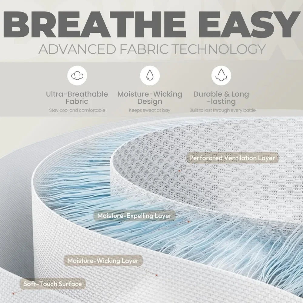 Gaming Chair Fabric with Pocket Spring Cushion, Headrest, and Footrest