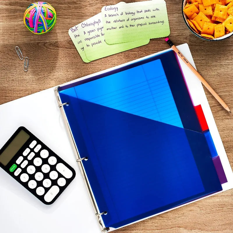 0.5" Durable Poly Binder, 3-Ring, White, 11" x 11.75"