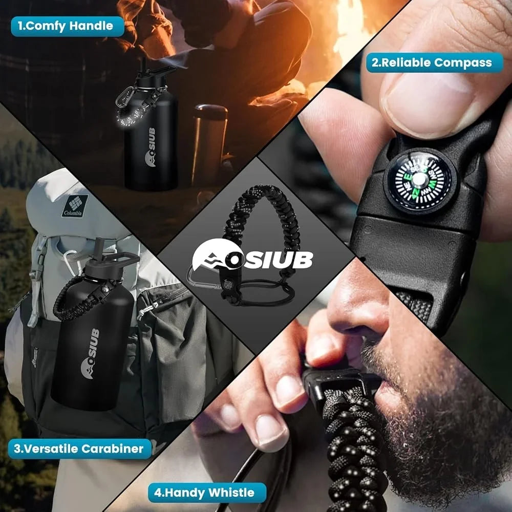 Insulated Water Bottle 64oz Stainless Steel