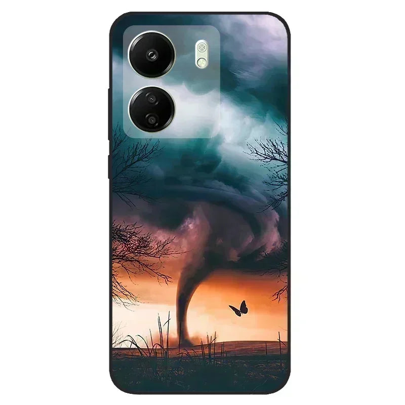 For Redmi 13C 4G Case Animals Soft Silicone TPU Phone Cases