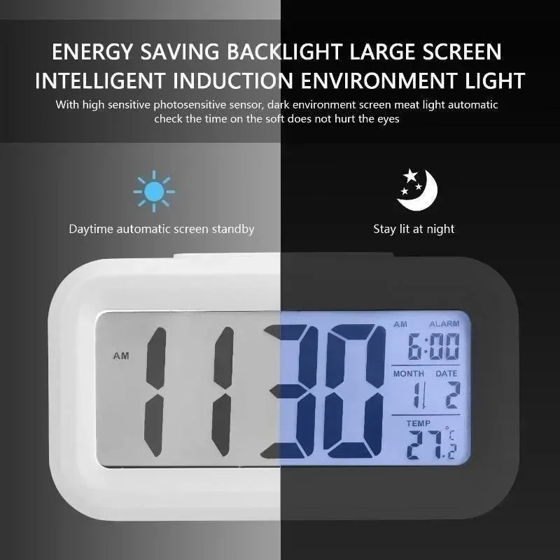 Desk Decorations Table Clock, LED Digital Alarm Clock