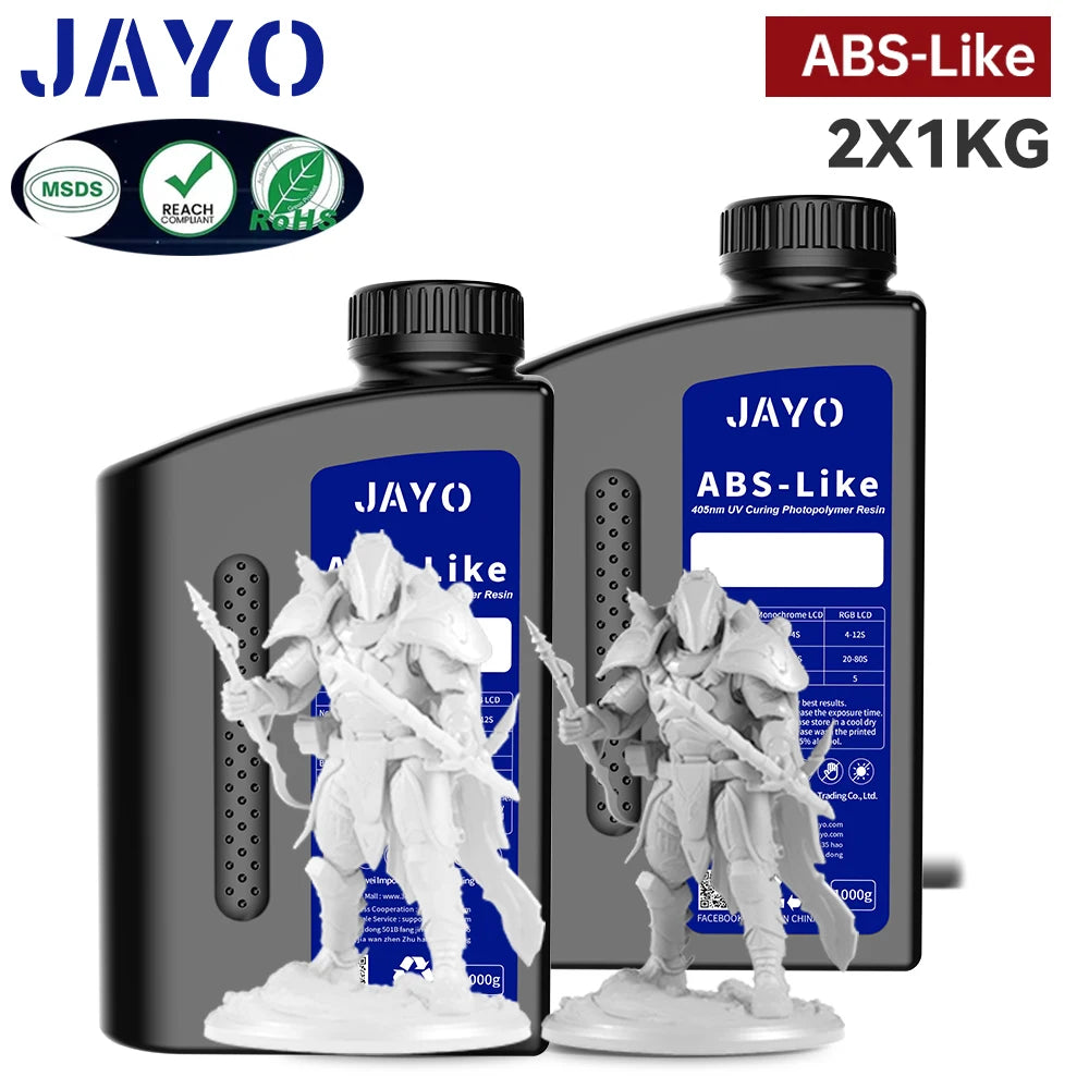 JAYO Standard /ABS-Like/ Water Wash 3D Printer UV Resin 405nm 2 Bottles