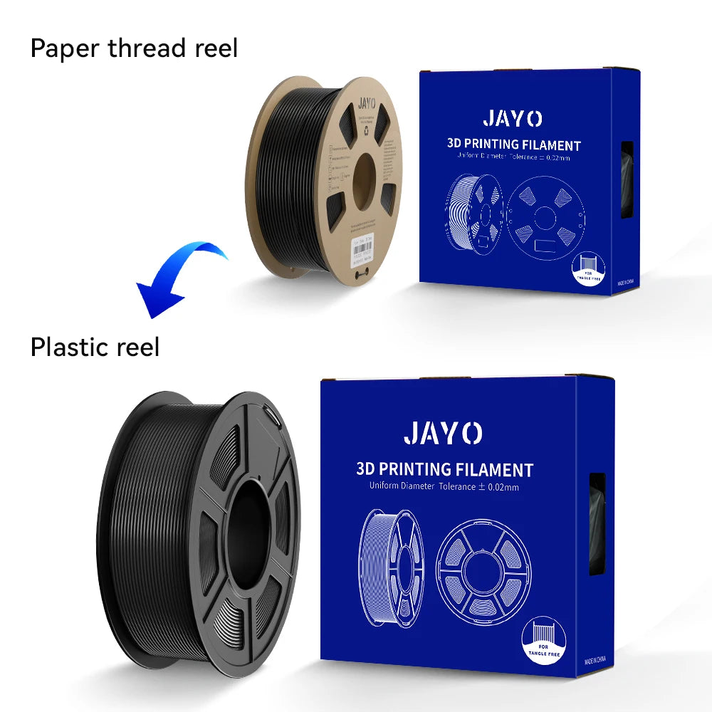 JAYO PETG/PLA PLUS/High Speed Matte PETG/PLA Filament 175mm 10 Rolls