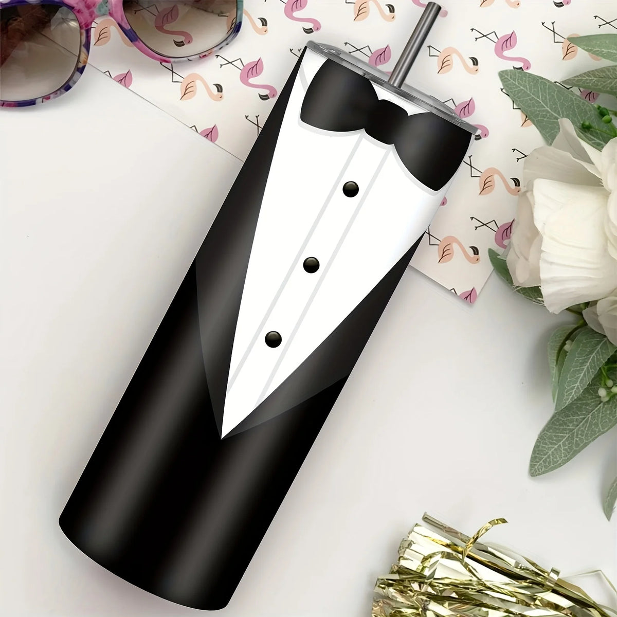 20oz Stainless Steel Water Bottle Set for Couples – Leak-Proof