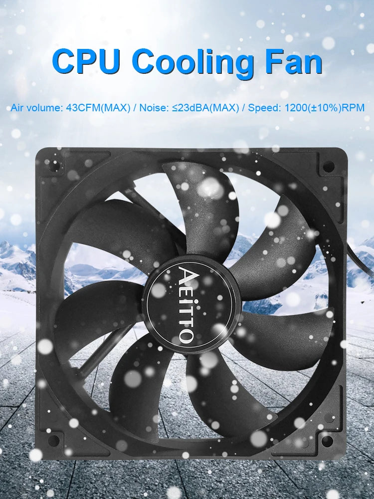 120mm 4 Pin PC Case CPU Cooling Fan
