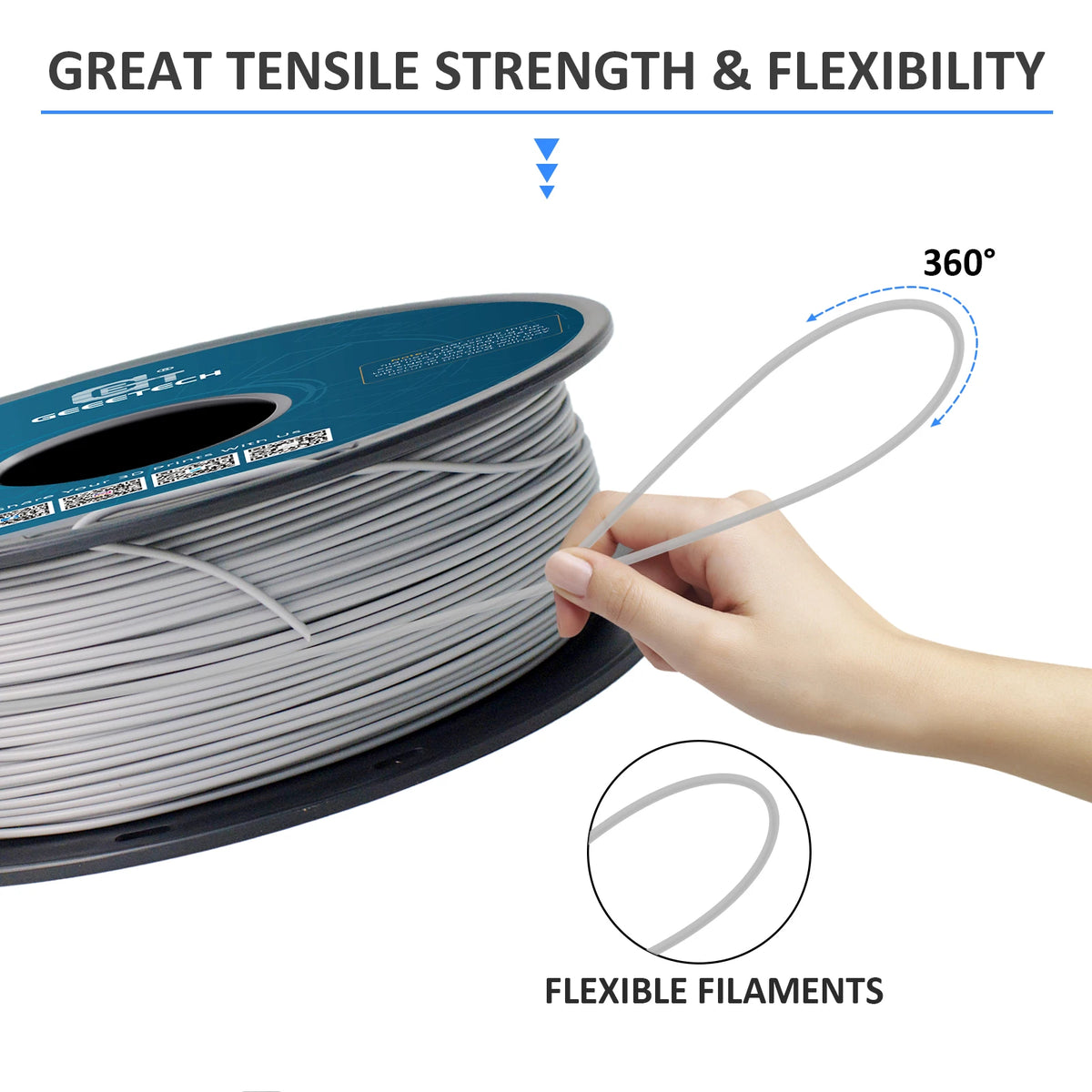 Geeetech 5Kg Standard PLA Filament 1.75mm, Multiple Colour