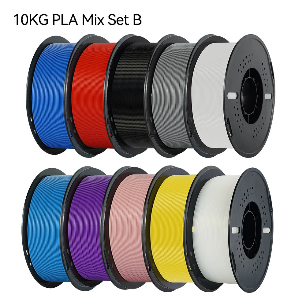 10KG/22LBS Multicolor PLA filament 1KG/Roll 1.75mm For 3D Printer