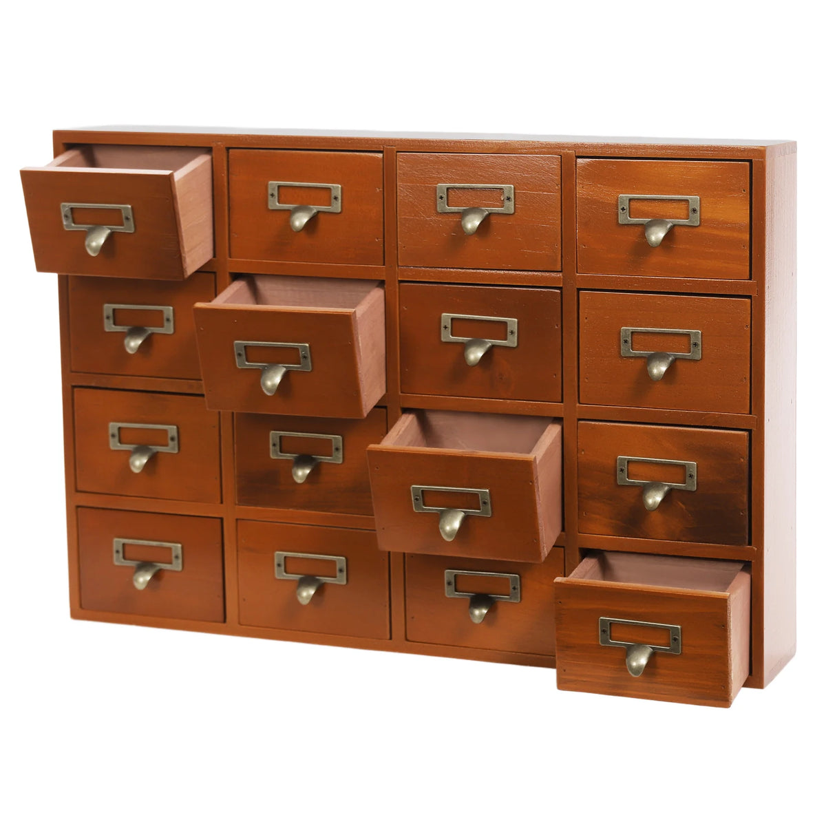 Drawer Wooden Storage Box 64 Drawers Compact Organize Cabinet 4 Units