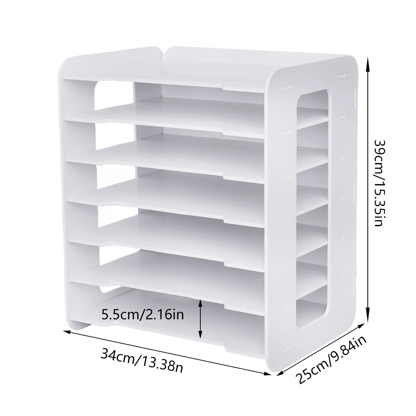 7-Layer File Organizer with PVC Material