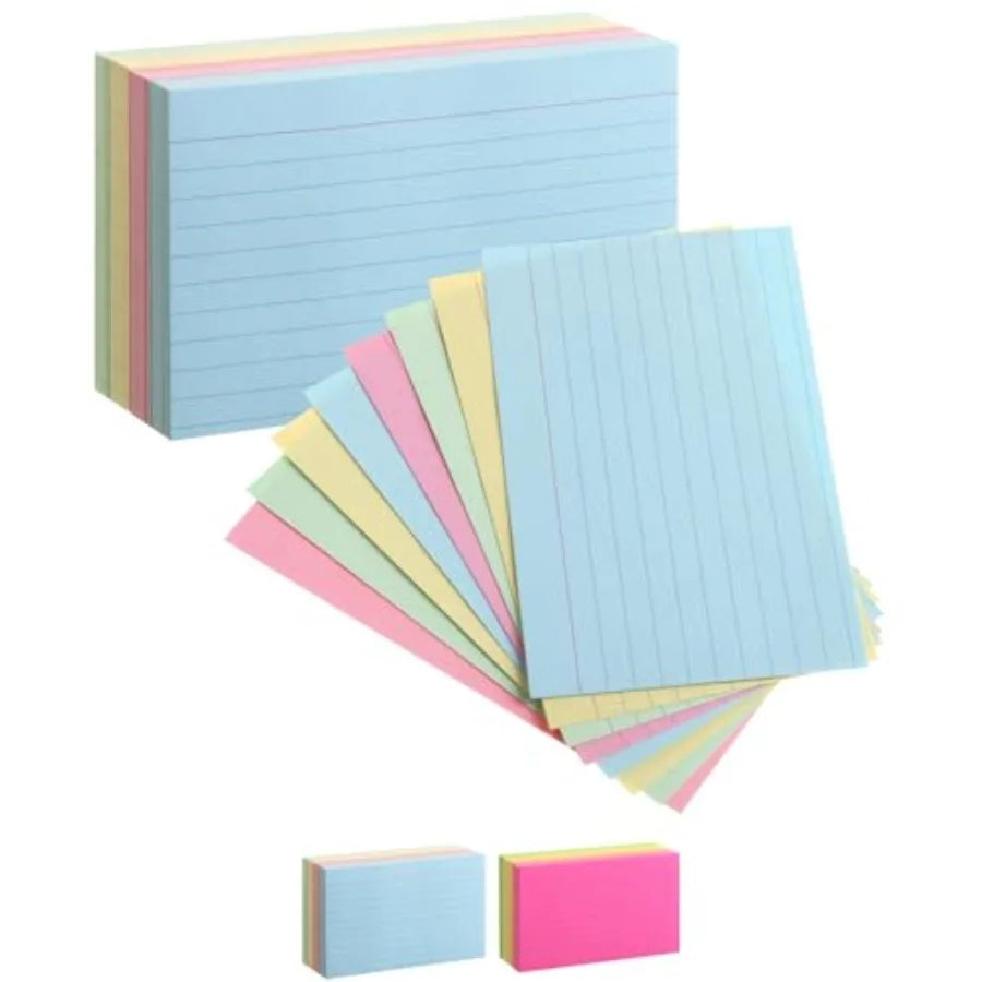 Pastel 3 x 5 180 Lined Index Cards