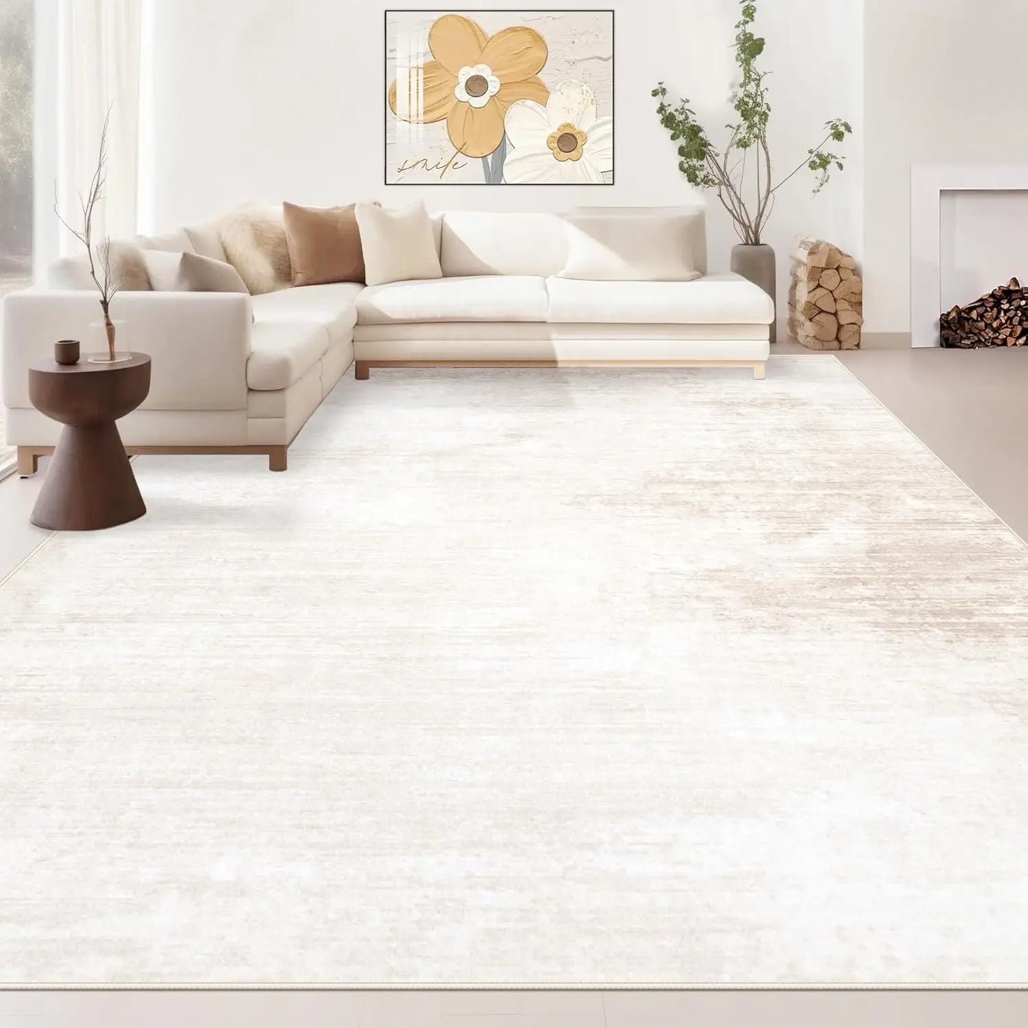 Washable 10x14 Area Rug: for Living Room Bedroom Home Office