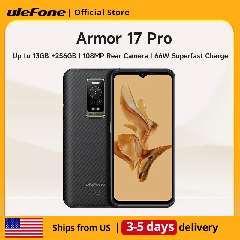 Ulefone Armor 17 Pro Rugged Smartphone Night Vision 13GB 256GB