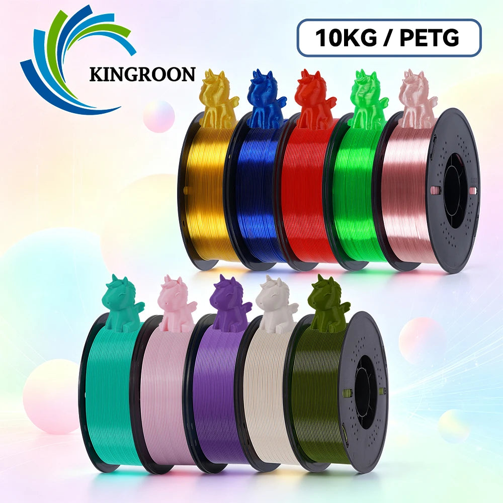 KINGROON 10KG 1.75mm PETG Filament High Quality 3D Printing