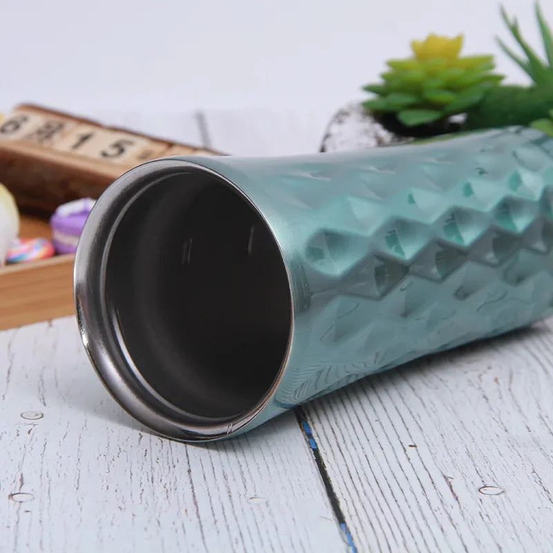 1Pc about 500ml Stainless Steel Thermal Water Bottle Tumbler