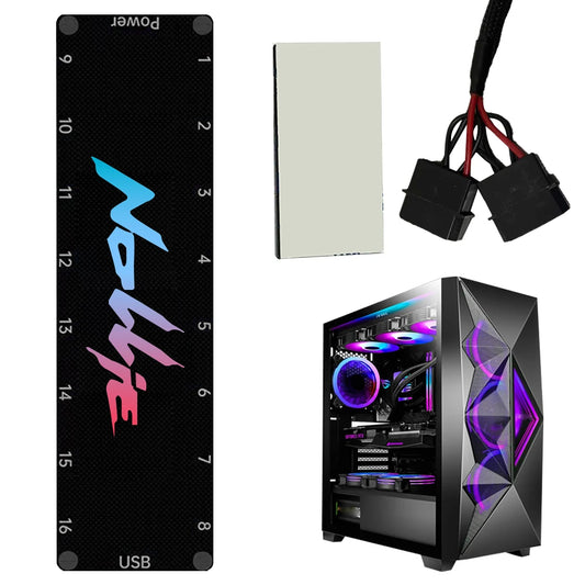 5V 3PIN ARGB Fan HUB Controller Support SATA Power 8/16 Way