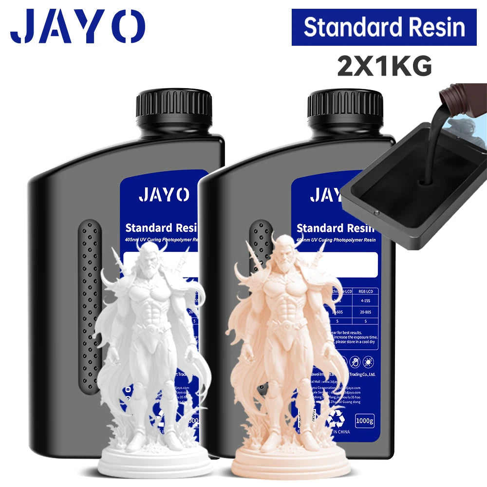 JAYO Standard /ABS-Like/ Water Wash 3D Printer UV Resin 405nm 2 Bottles