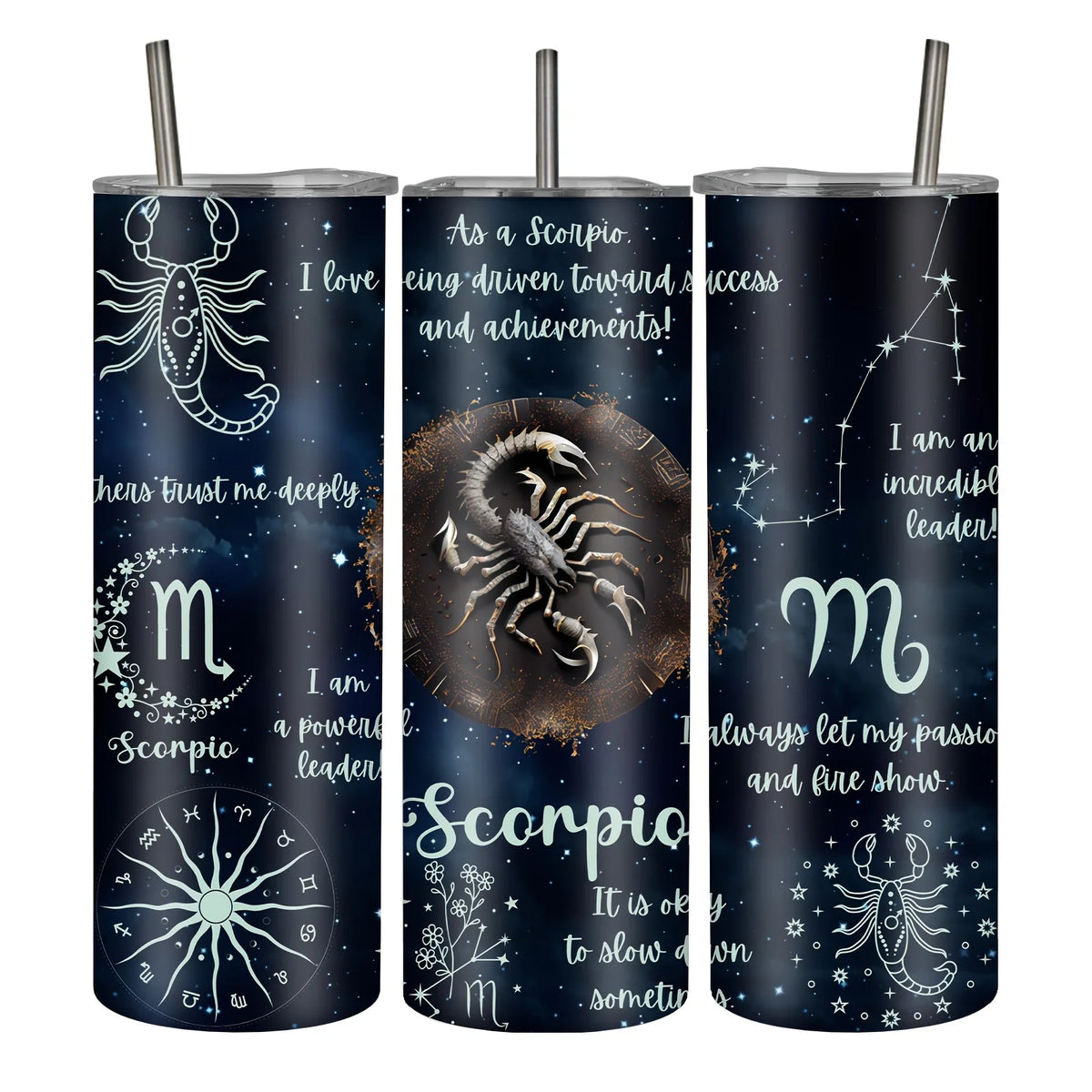 1pc, 20Oz/590Ml, Constellation Astrology Stainless Steel Insulated Tumbler