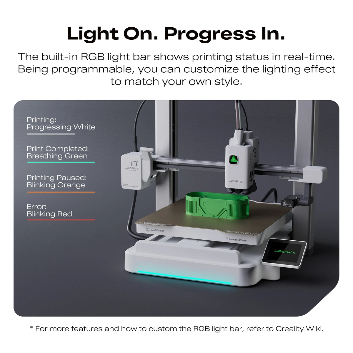 Creality SPARKX I7 Combo 3D Printer, Beginner-Friendly Multi-Color