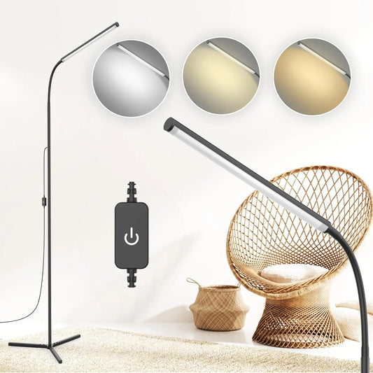 Touch Control Adjustable LED Floor Lamp with Stepless Dimming
