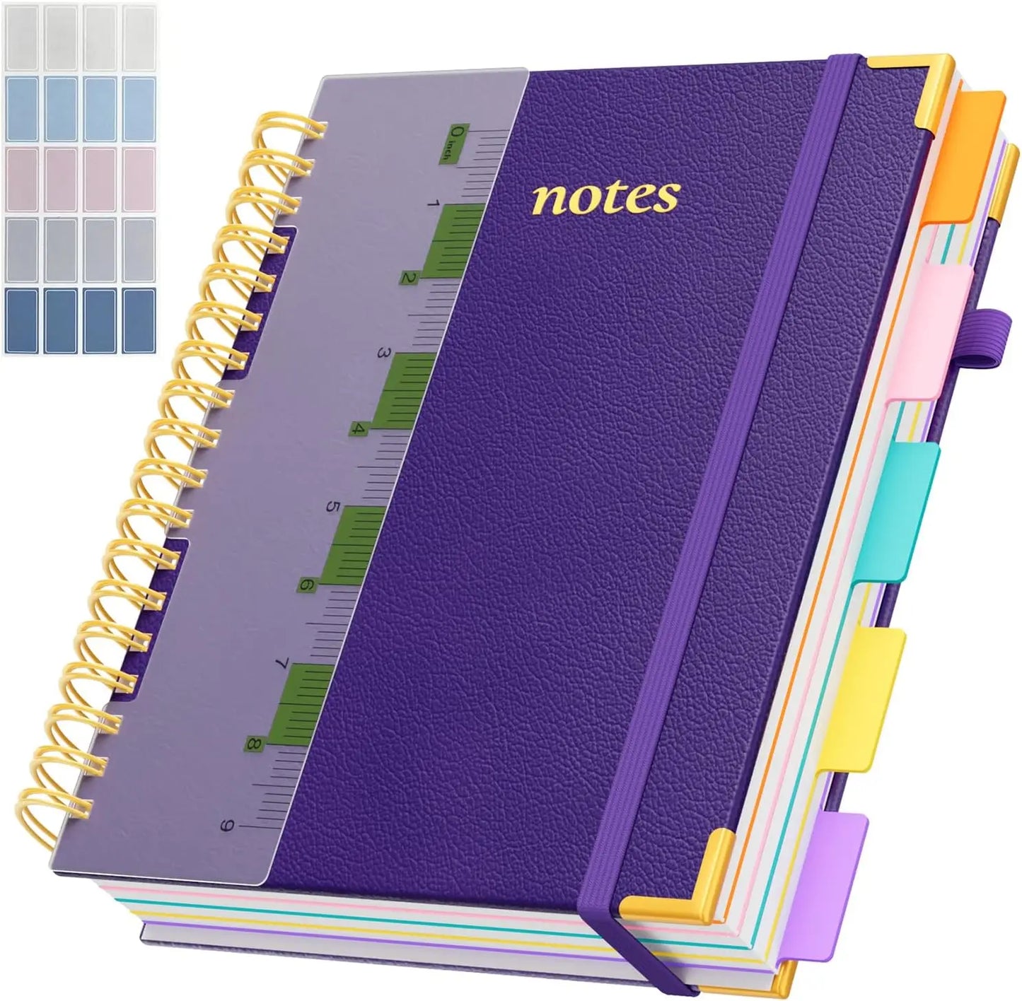 5-Subject Spiral Notebook with Dividers, 300 Pages, 8x10 B5 Size