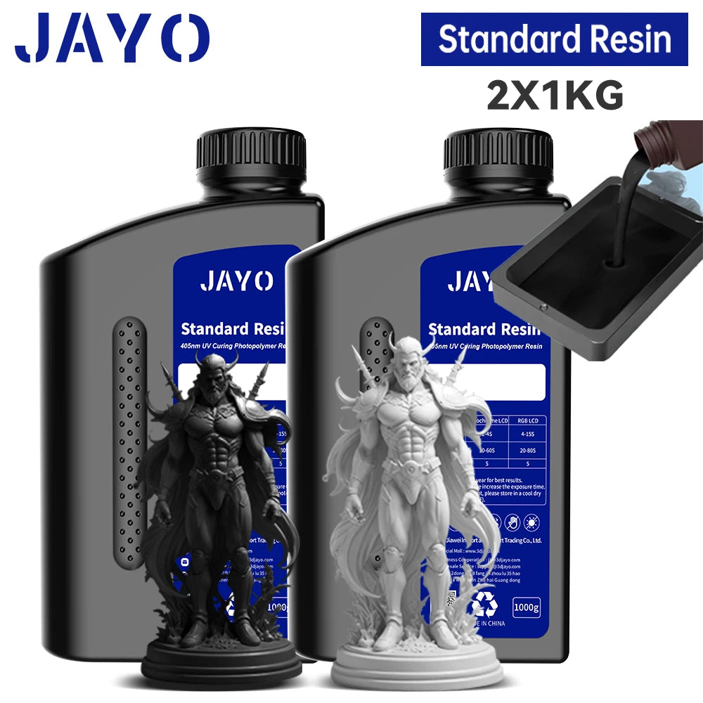 JAYO Standard /ABS-Like/ Water Wash 3D Printer UV Resin 405nm 2 Bottles