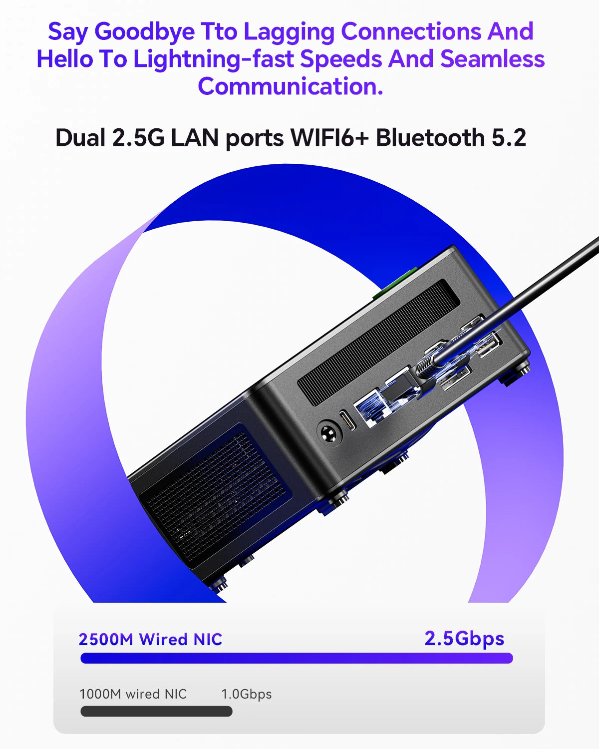 AOOSTAR GEM12+ Mini PC Barebone, AMD Ryzen 7 8845HS, Dual USB4 Port