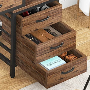 Tribesigns Computer Desk with 5 Drawers, Home Office Desks