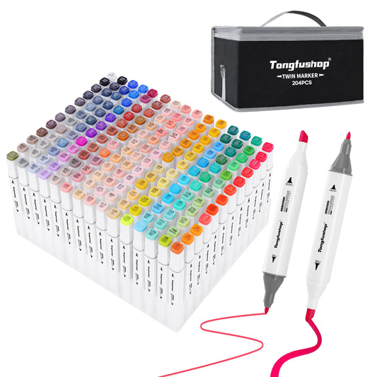 TONGFUSHOP Alcohol Markers: Dual Tip, Permanent