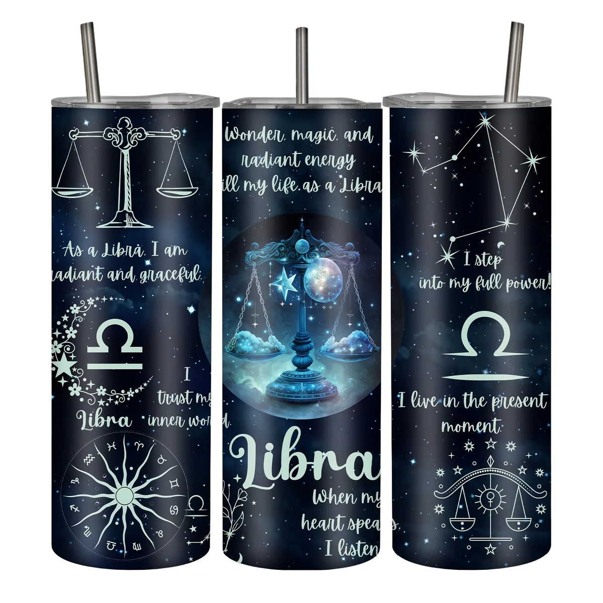 1pc, 20Oz/590Ml, Constellation Astrology Stainless Steel Insulated Tumbler