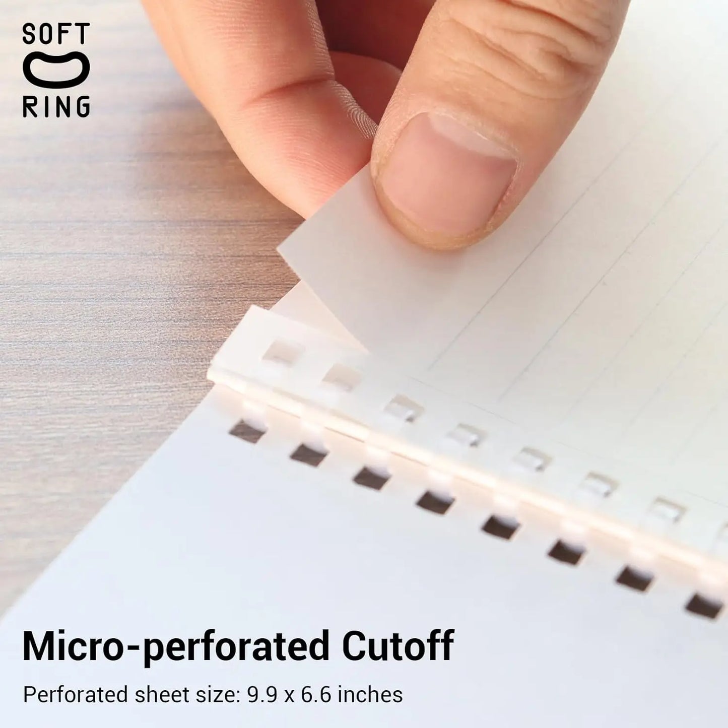 4-Pack B5 Soft Ring Notebooks with Dotted 7mm Rule, 40 Sheets