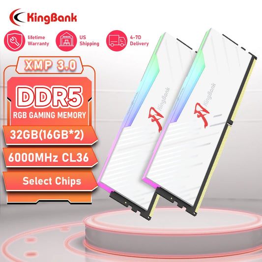 KingBank brand series DDR5 RAM 16GB 32GB 64GB 6000MHz 6400 MHz