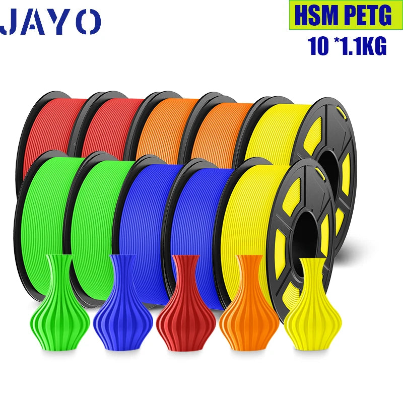 JAYO PETG/PLA PLUS/High Speed Matte PETG/PLA Filament 175mm 10 Rolls