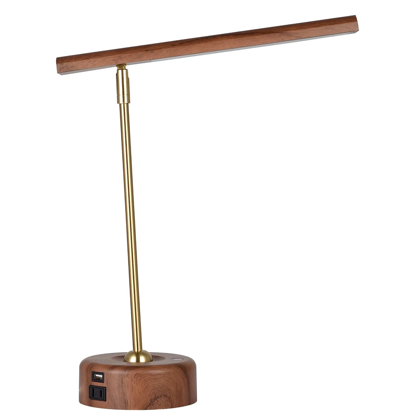 LED Wood Look Finish Desk Lamp