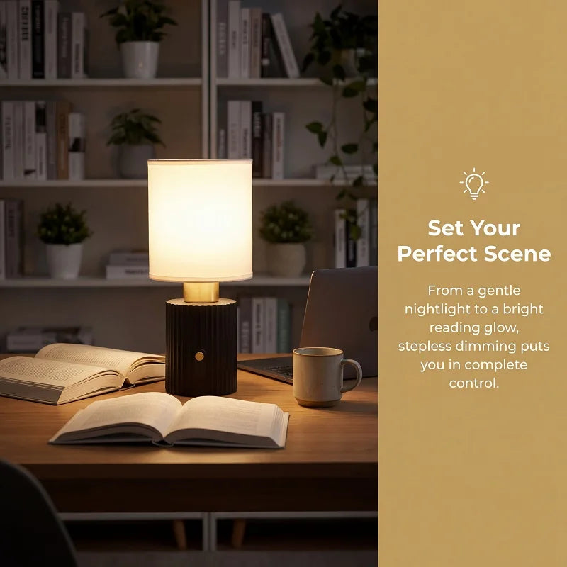 Table Lamp 3600mAh Rechargeable Warm Light 12-Hour Life